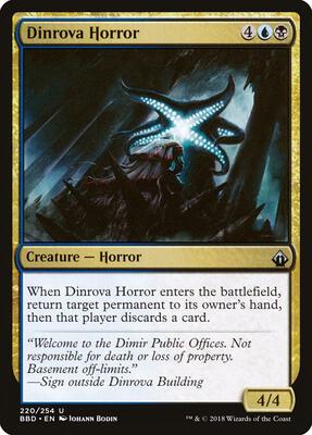 Dinrova Horror card from Battlebond