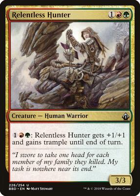 Relentless Hunter card from Battlebond