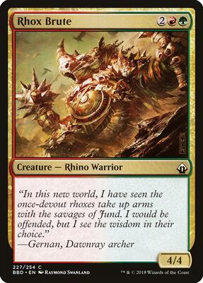 Rhox Brute card from Battlebond