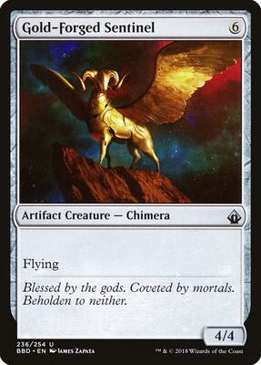 Gold-Forged Sentinel card from Battlebond