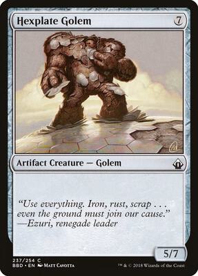 Hexplate Golem card from Battlebond