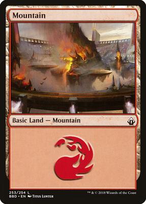 Mountain card from Battlebond