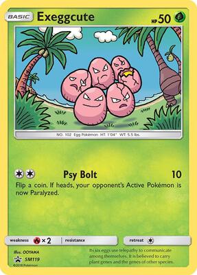 Exeggcute - SM119 card from SM Promos