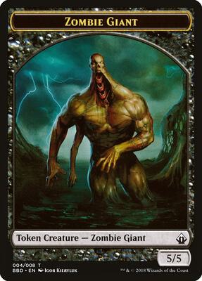 Zombie Giant Token card from Battlebond