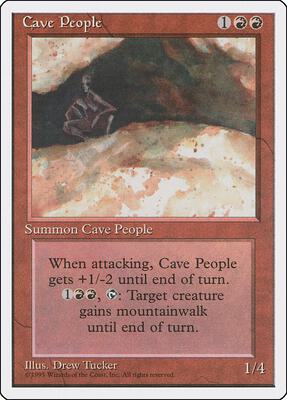 Cave People card from Fourth Edition