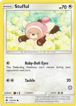 Stufful (12) card from SM Trainer Kit: Alolan Sandslash & Alolan Ninetales
