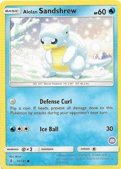 Alolan Sandshrew (29) card from SM Trainer Kit: Alolan Sandslash & Alolan Ninetales