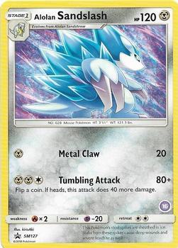 Alolan Sandslash (16) card from SM Trainer Kit: Alolan Sandslash & Alolan Ninetales