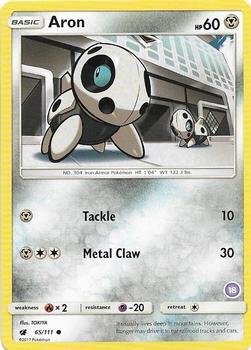Aron (18) card from SM Trainer Kit: Alolan Sandslash & Alolan Ninetales