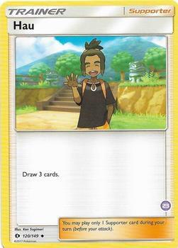 Hau (23) (Alolan Sandslash Half-Deck) card from SM Trainer Kit: Alolan Sandslash & Alolan Ninetales