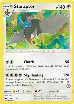 Staraptor (22) card from SM Trainer Kit: Alolan Sandslash & Alolan Ninetales