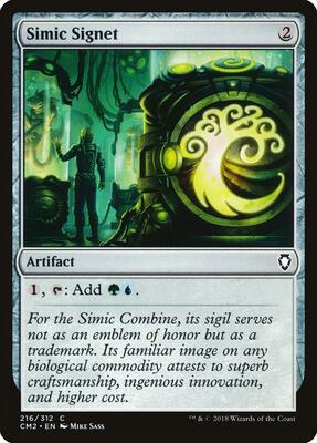 Simic Signet (216) card from Commander Anthology Volume II
