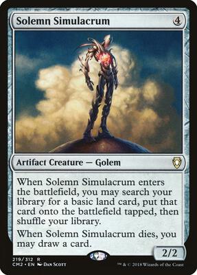 Solemn Simulacrum (219) card from Commander Anthology Volume II