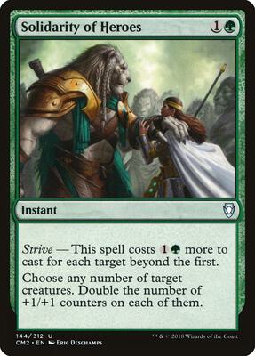 Solidarity of Heroes card from Commander Anthology Volume II