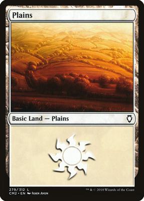 Plains (279) card from Commander Anthology Volume II