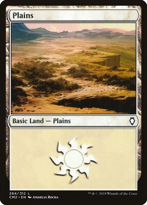 Plains (284) card from Commander Anthology Volume II