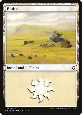Plains (285) card from Commander Anthology Volume II