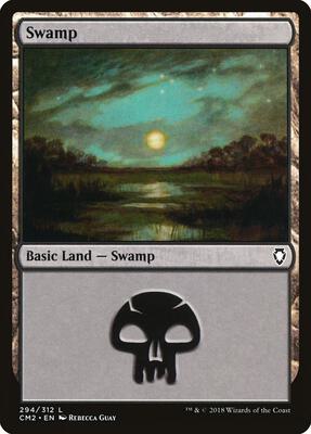 Swamp (294) card from Commander Anthology Volume II