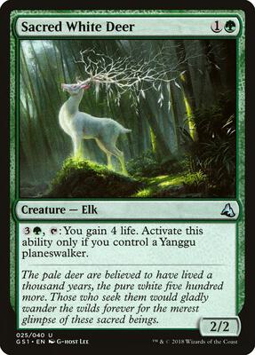 Sacred White Deer card from Global Series Jiang Yanggu & Mu Yanling