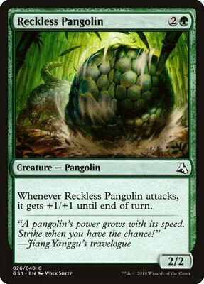 Reckless Pangolin card from Global Series Jiang Yanggu & Mu Yanling