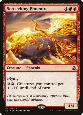 Screeching Phoenix card from Global Series Jiang Yanggu & Mu Yanling