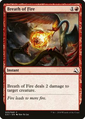 Breath of Fire card from Global Series Jiang Yanggu & Mu Yanling