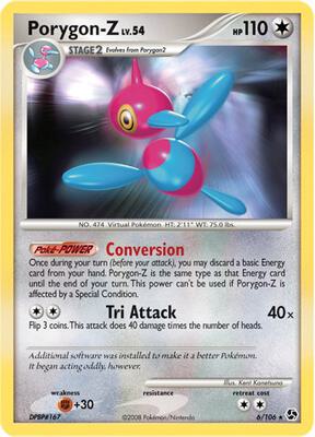 Porygon-Z - 6/106 card from Deck Exclusives