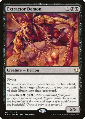 Extractor Demon card from Commander Anthology Volume II