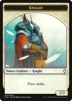 Knight Token card from Commander Anthology Volume II