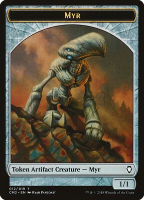 Myr Token card from Commander Anthology Volume II