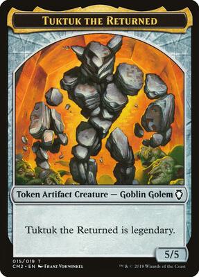 Tuktuk the Returned Token card from Commander Anthology Volume II
