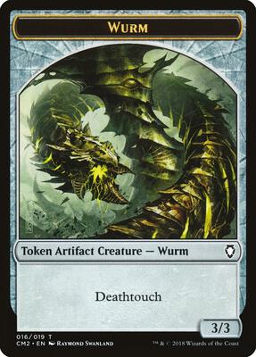 Wurm Token (016) card from Commander Anthology Volume II
