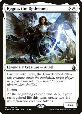 Regna, the Redeemer card from Launch Party & Release Event Promos