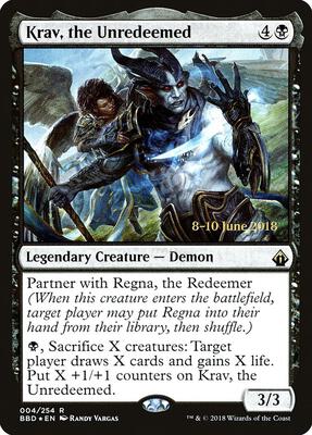 Krav, the Unredeemed card from Launch Party & Release Event Promos
