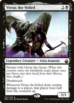 Virtus the Veiled card from Launch Party & Release Event Promos