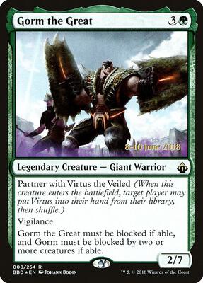 Gorm the Great card from Launch Party & Release Event Promos