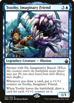Toothy, Imaginary Friend card from Launch Party & Release Event Promos