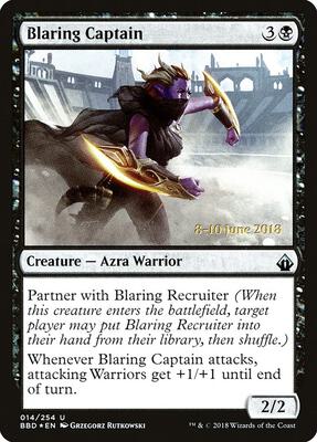 Blaring Captain card from Launch Party & Release Event Promos