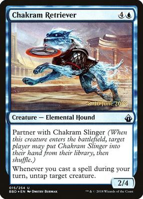 Chakram Retriever card from Launch Party & Release Event Promos