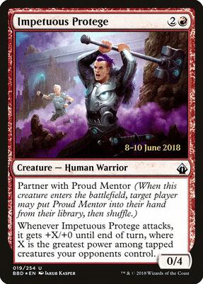 Impetuous Protege card from Launch Party & Release Event Promos