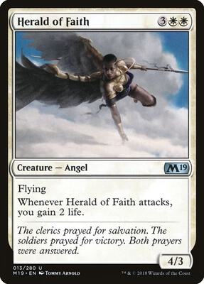 Herald of Faith card from Core Set 2019