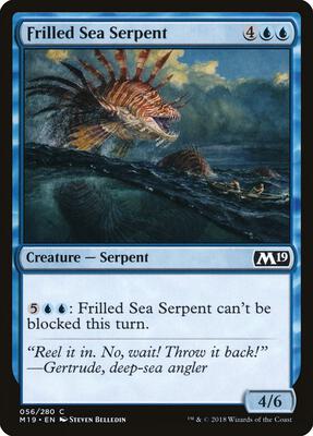 Frilled Sea Serpent card from Core Set 2019
