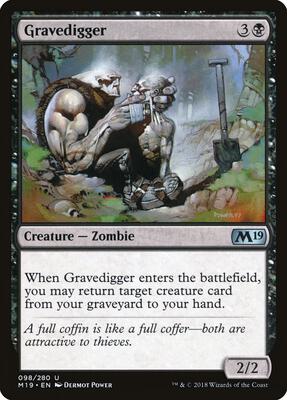 Gravedigger card from Core Set 2019