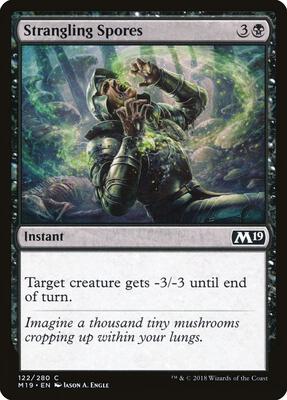 Strangling Spores card from Core Set 2019