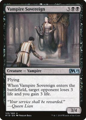 Vampire Sovereign card from Core Set 2019