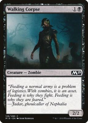 Walking Corpse card from Core Set 2019