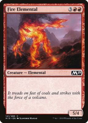 Fire Elemental card from Core Set 2019