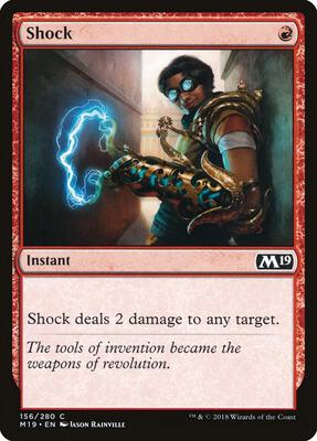 Shock card from Core Set 2019