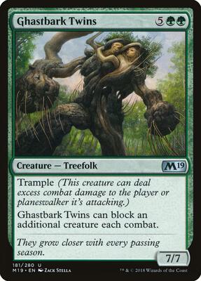 Ghastbark Twins card from Core Set 2019