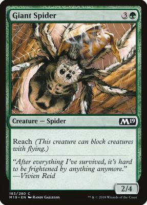 Giant Spider card from Core Set 2019